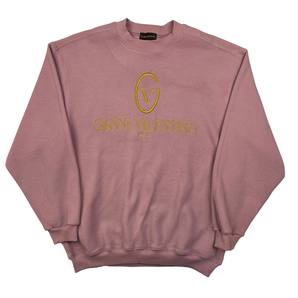 Gianni Valentino Salmon Pink Spell Out Sweatshirt | Bring It Back