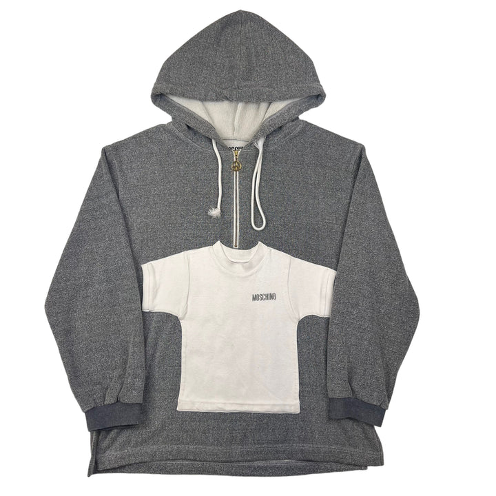 Moschino "T-shirt" Grey Hooded Sweatshirt