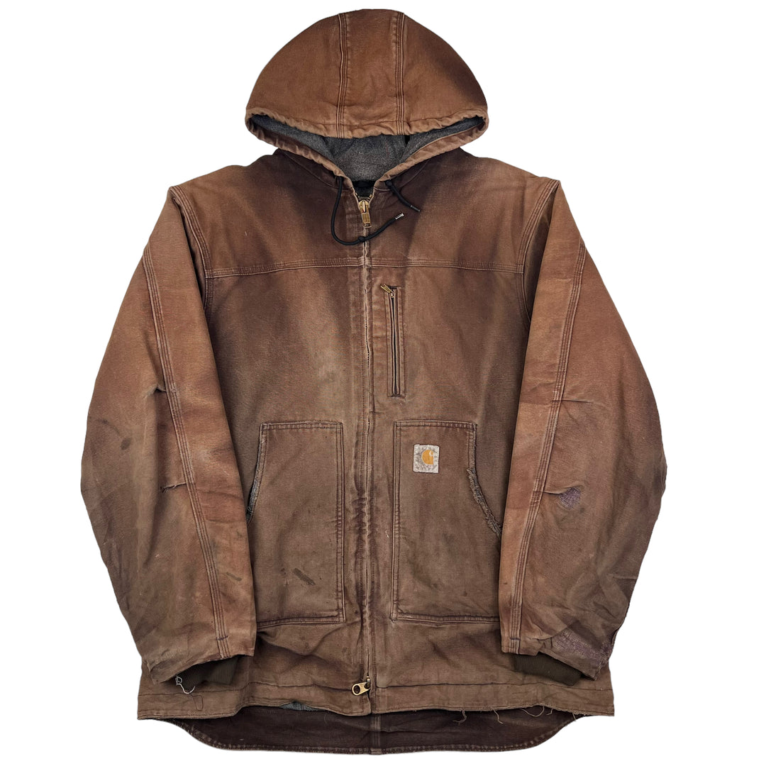 Carhartt Brown Distressed Active Jacket - Main Image