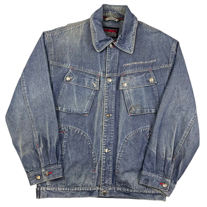 FUBU The Collection Blue Denim Jacket