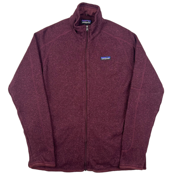 Patagonia Maroon Zip Up Fleece