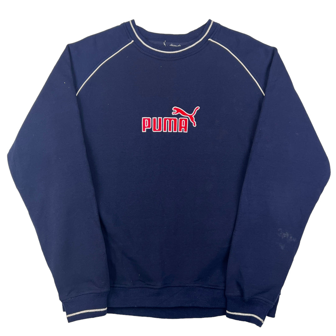 Puma Embroidered Logo Sweatshirt Navy Blue