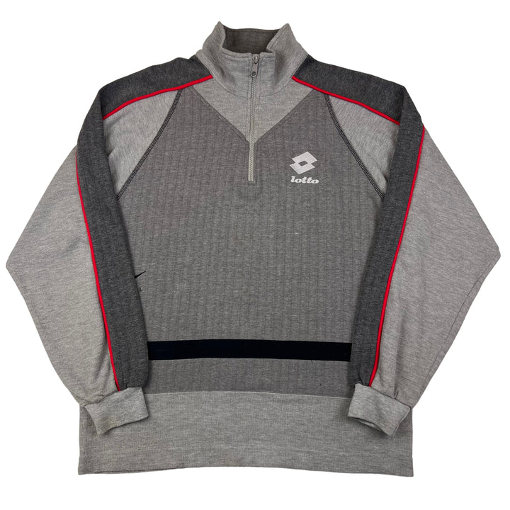 Lotto Grey Quarter Zip-Up Sweatshirt