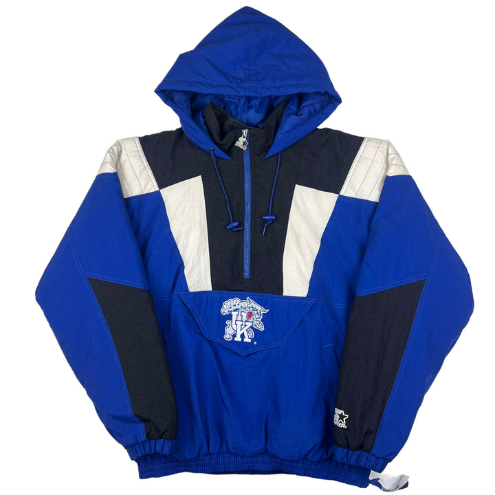 Starter University Of Kentucky Wildcats Half Zip Pullover Jacket