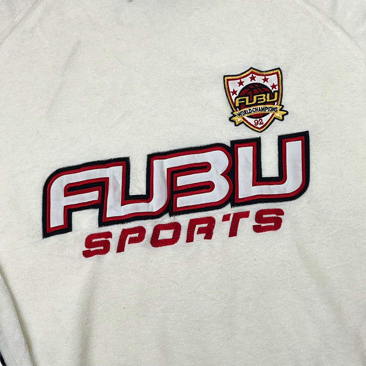 FUBU White Spell Out Hooded Sweatshirt