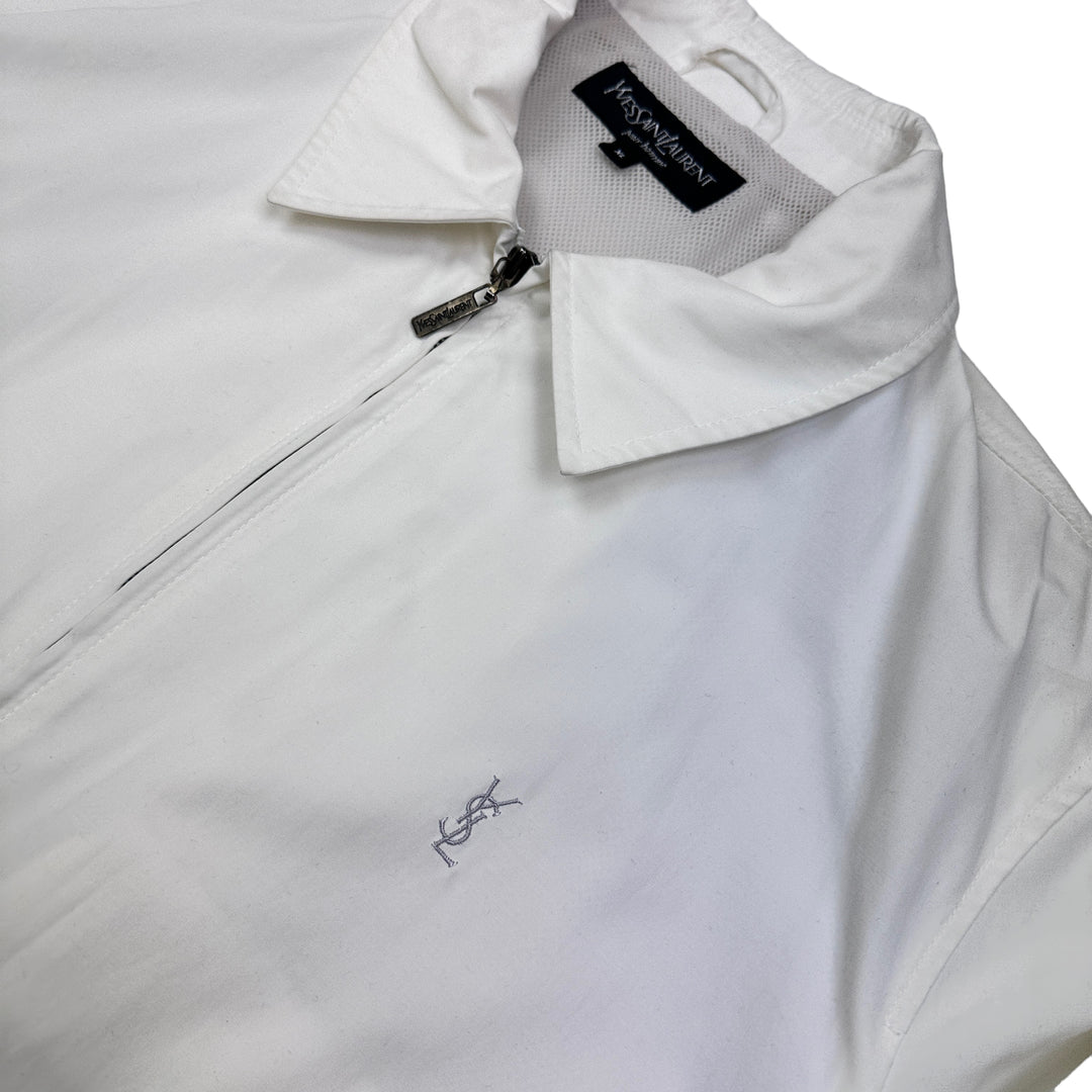 Yves Saint Laurent White Harrington Jacket Bring It Back
