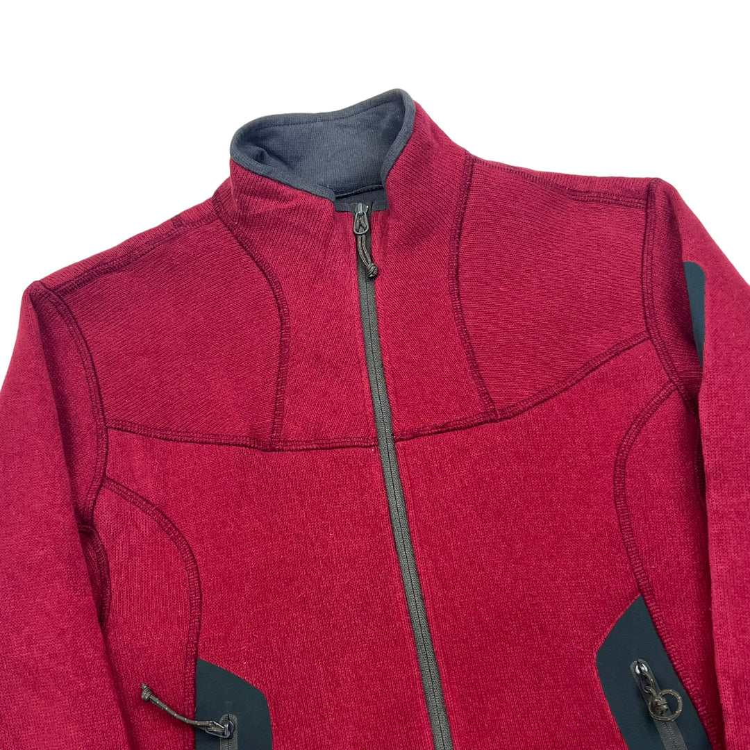 Arc'teryx Maroon Zip Up Fleece