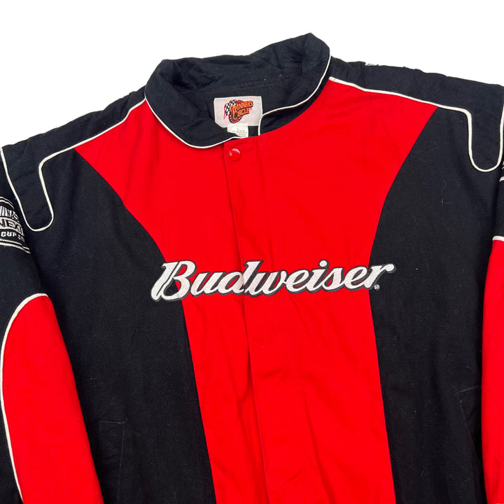 NASCAR Red Black 'Budweiser' Racing Jacket