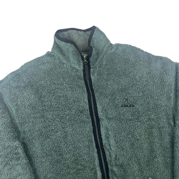 Nike ACG 90s Dark Green Zip Up Fleece