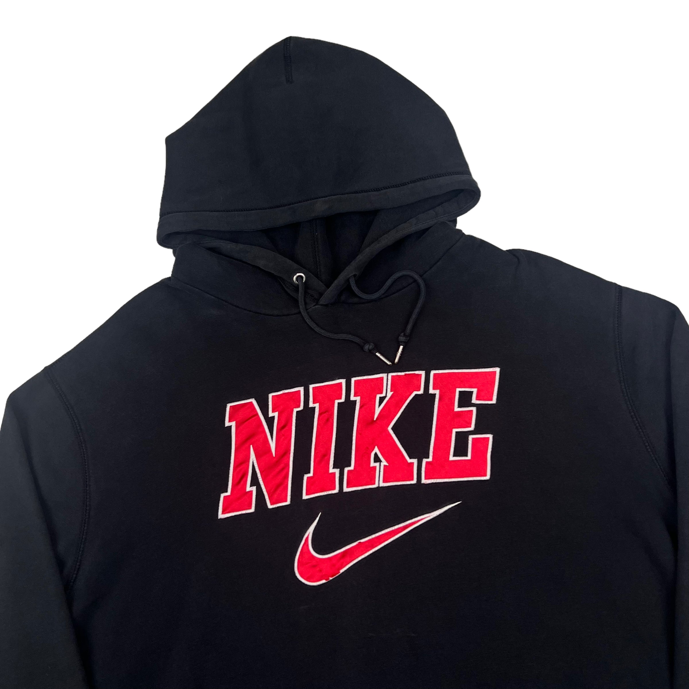 Nike Black Red Spell Out Hooded Sweatshirt Bring It Back
