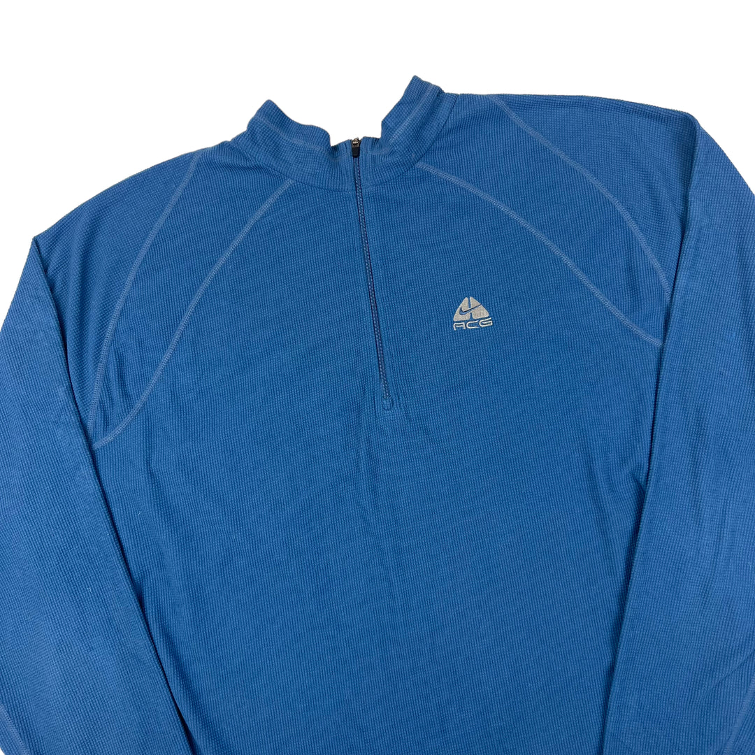 Nike ACG Blue Quarter Zip Therma Fleece