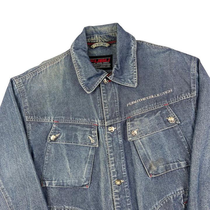 FUBU The Collection Blue Denim Jacket