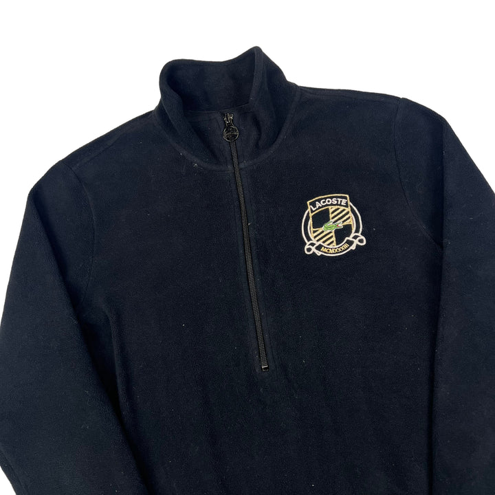 Lacoste Black Quarter Zip Fleece