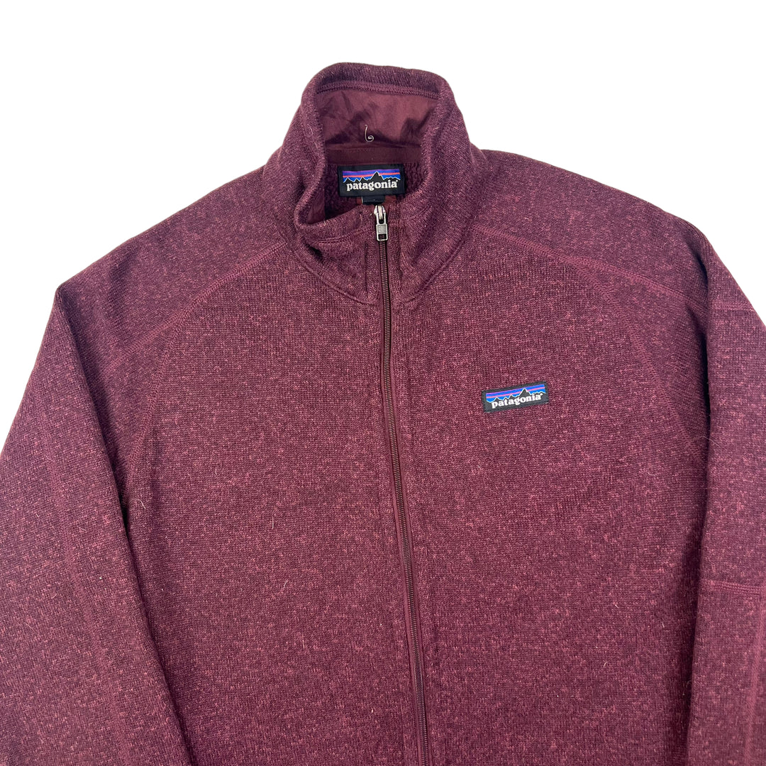 Patagonia Maroon Zip Up Fleece