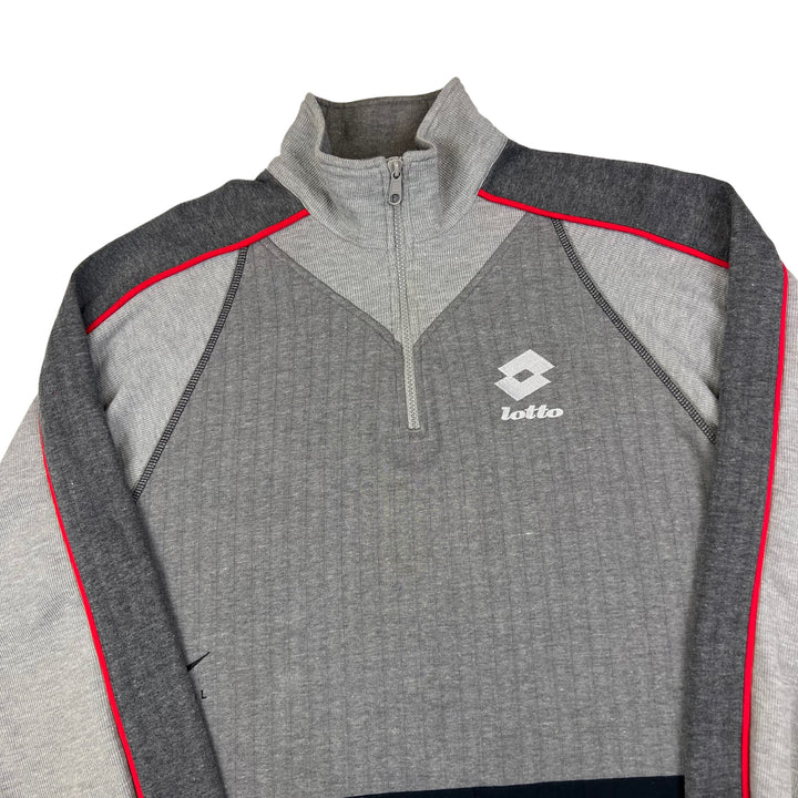 Lotto Grey Quarter Zip-Up Sweatshirt