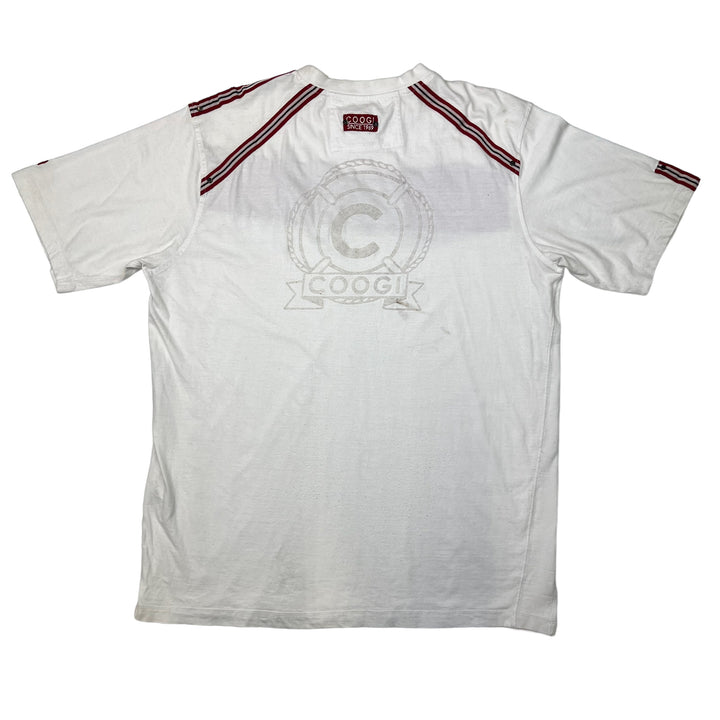 Coogi White Embroidered T-shirt