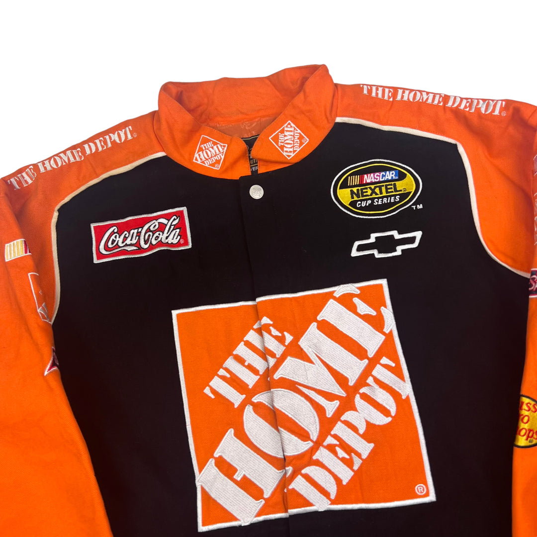 NASCAR Black And Orange Home Depot Racing Jacket