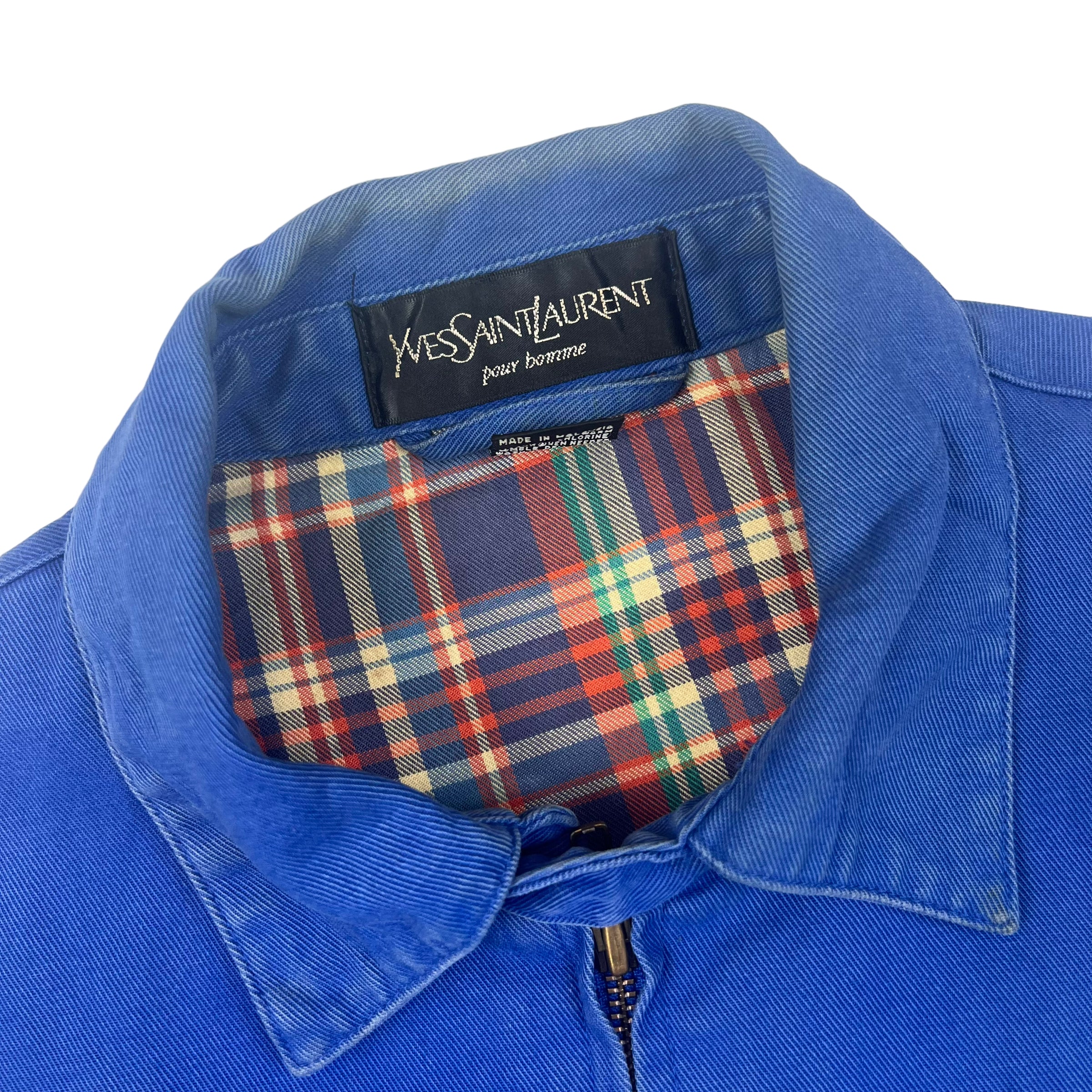 Y'ves Saint Laurent Blue Harrington Jacket | Bring It Back