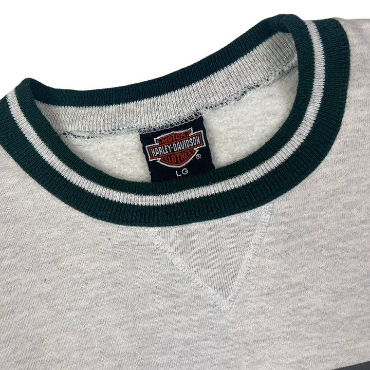 Harley Davidson Grey Green Sweatshirt