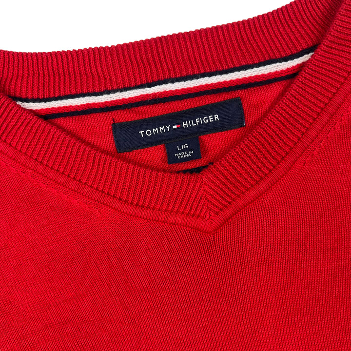 Tommy Hilfiger Red Knitted Jumper