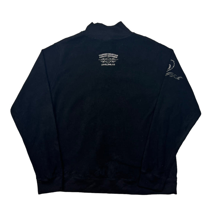 Harley Davidson Black Quarter Zip Fleece