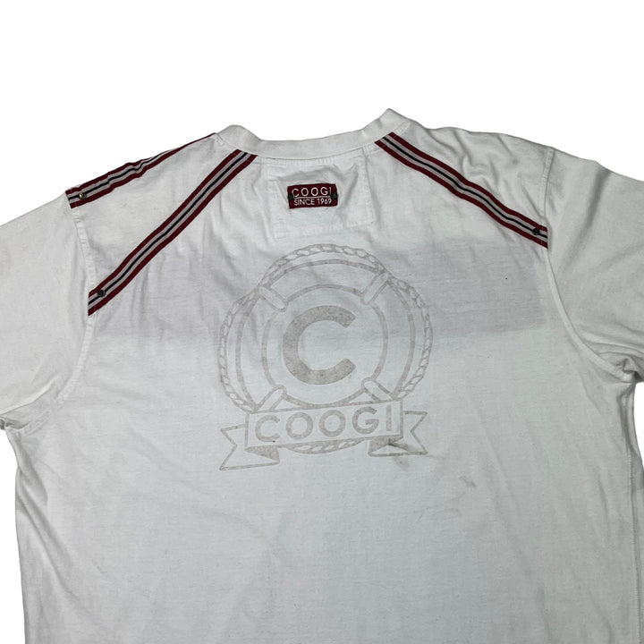 Coogi White Embroidered T-shirt