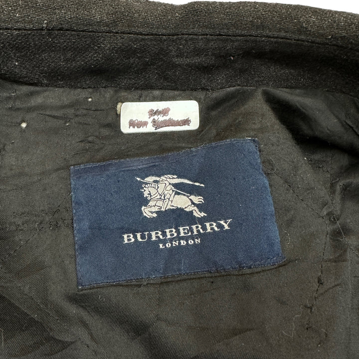 Burberry Wool Trench Coat Black