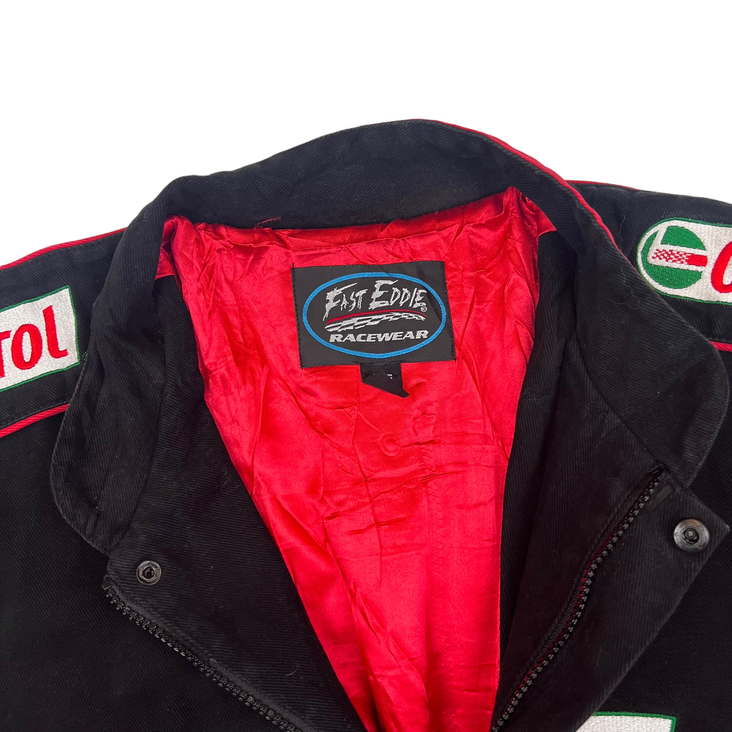 Castrol Racing ジップアップジャケット Castrol GTX Embroidered Black Racing Zip Up Jacket