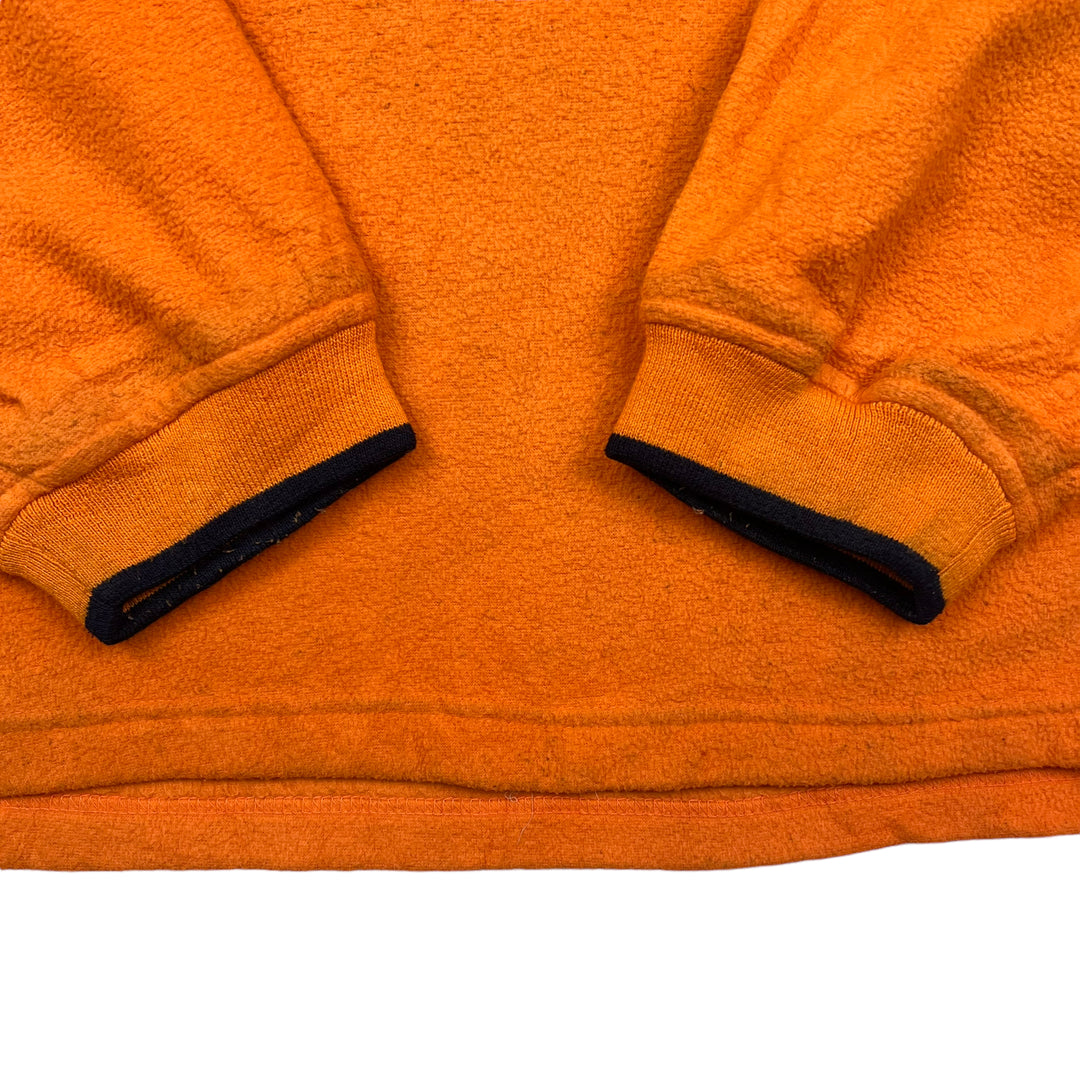 FUBU Sports Collection Orange V Neck Fleece Sweatshirt