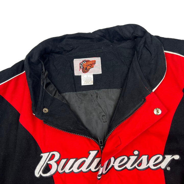 NASCAR Red Black 'Budweiser' Racing Jacket