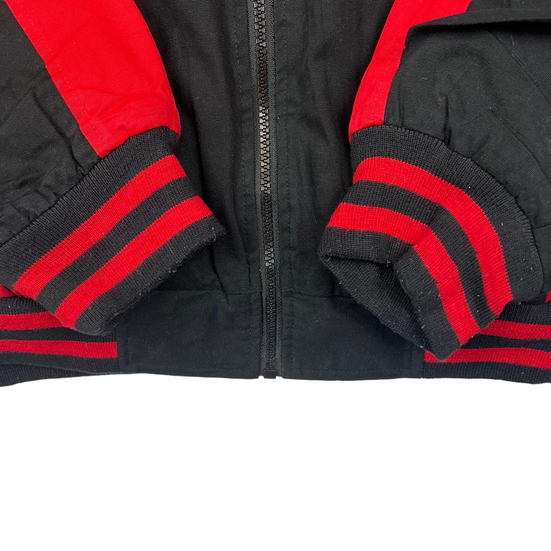 Wisconsin Badgers Black Red Varsity Jacket