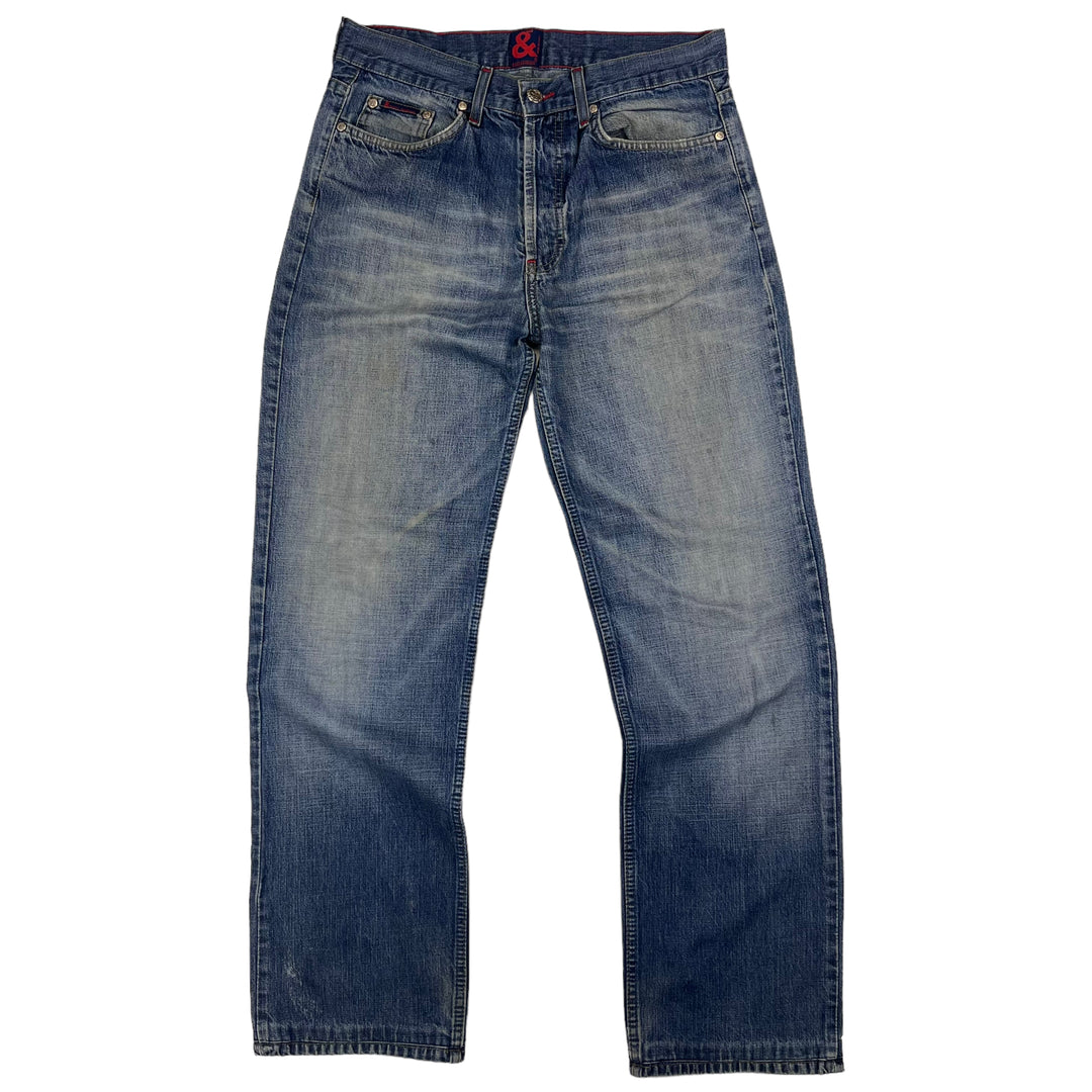 Dolce & Gabbana Faded Blue Embroidered Denim Jeans