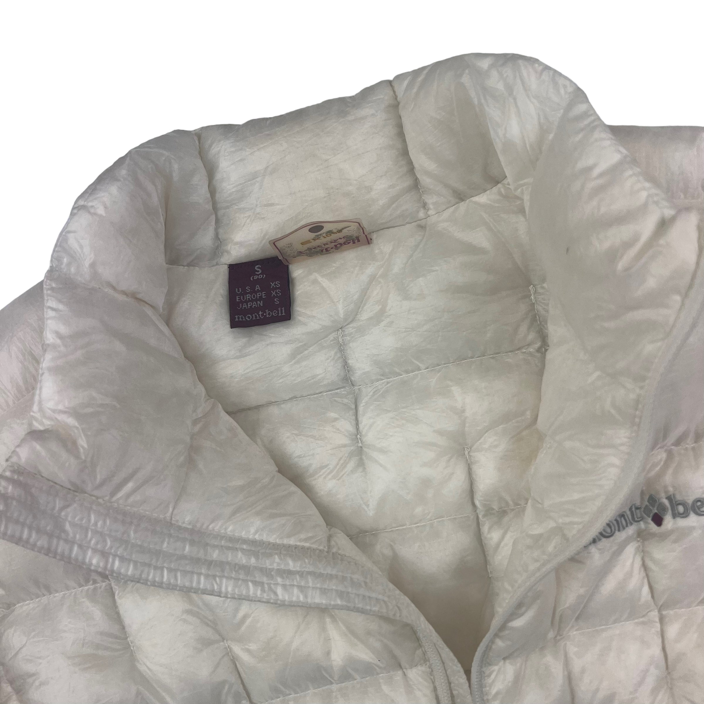 Montbell White Quilted Puffer Jacket | Bring It Back