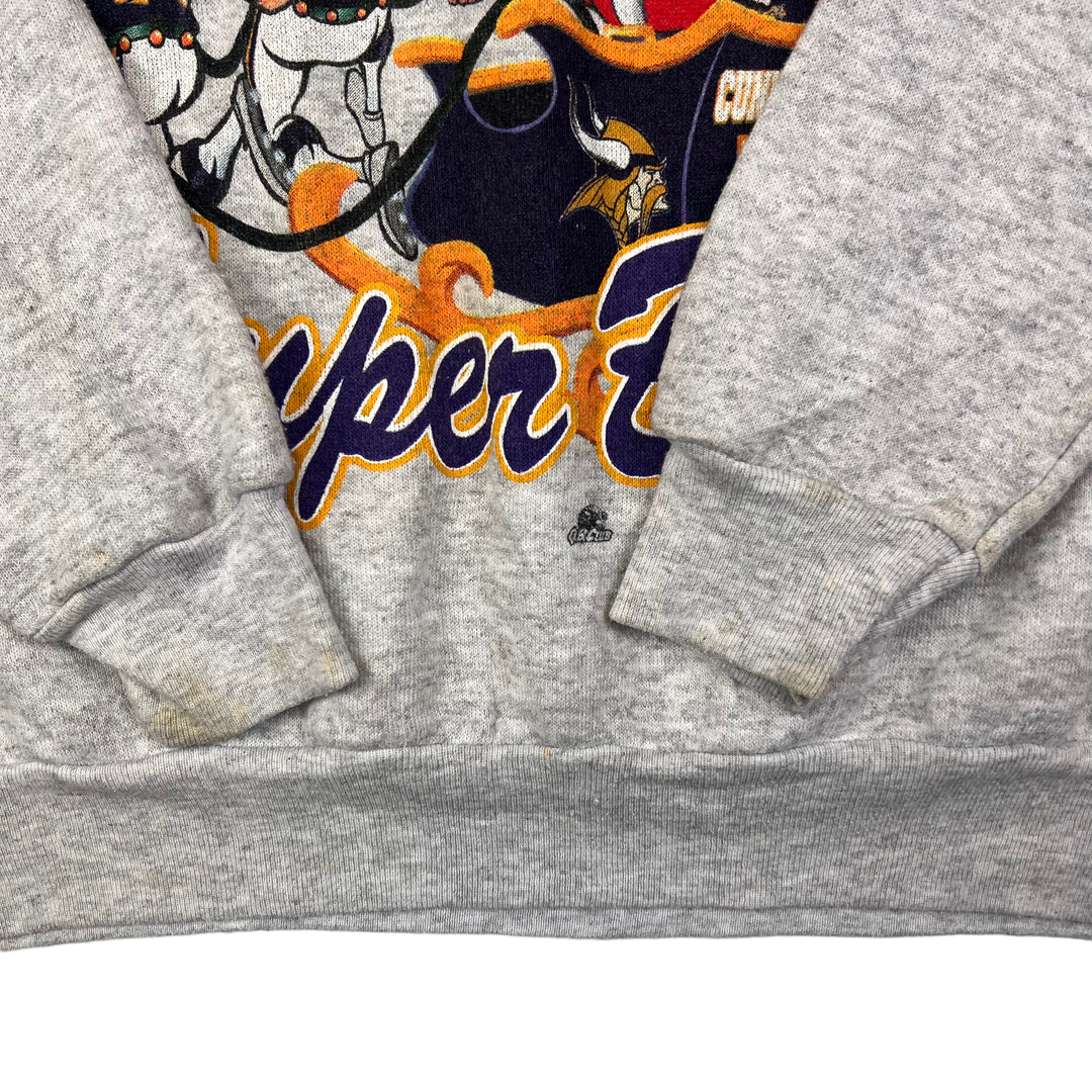 Minnesota Vikings NFL Christmas SuperBowl Grey Sweatshirt