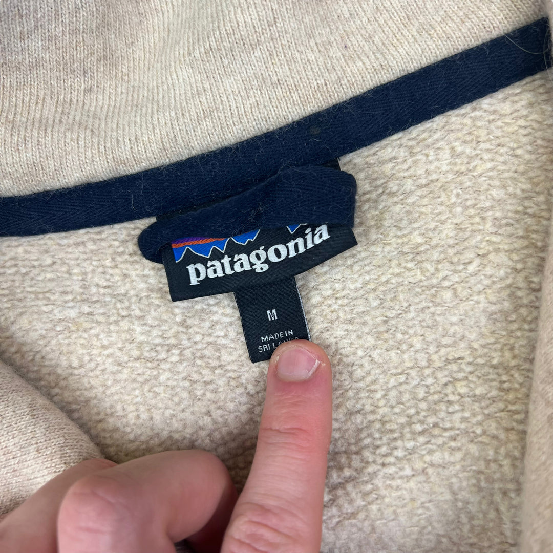 Patagonia Cream Quarter Zip Fleece