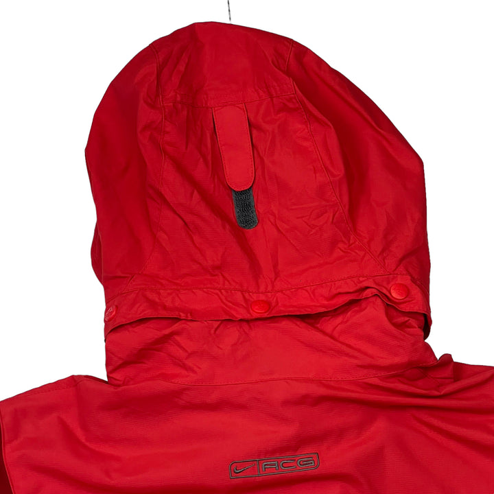 Nike ACG Red Hooded Outerwear Jacket