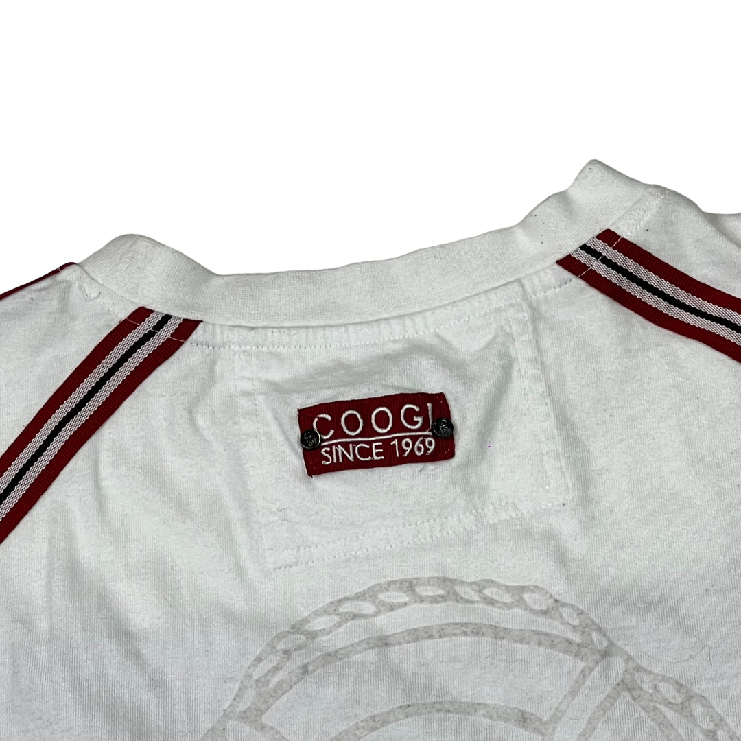 Coogi White Embroidered T-shirt