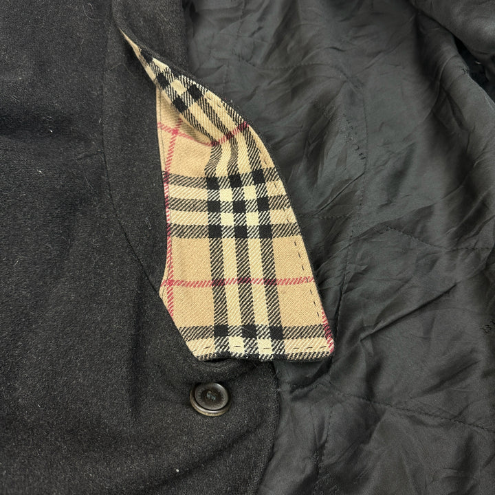 Burberry Wool Trench Coat Black