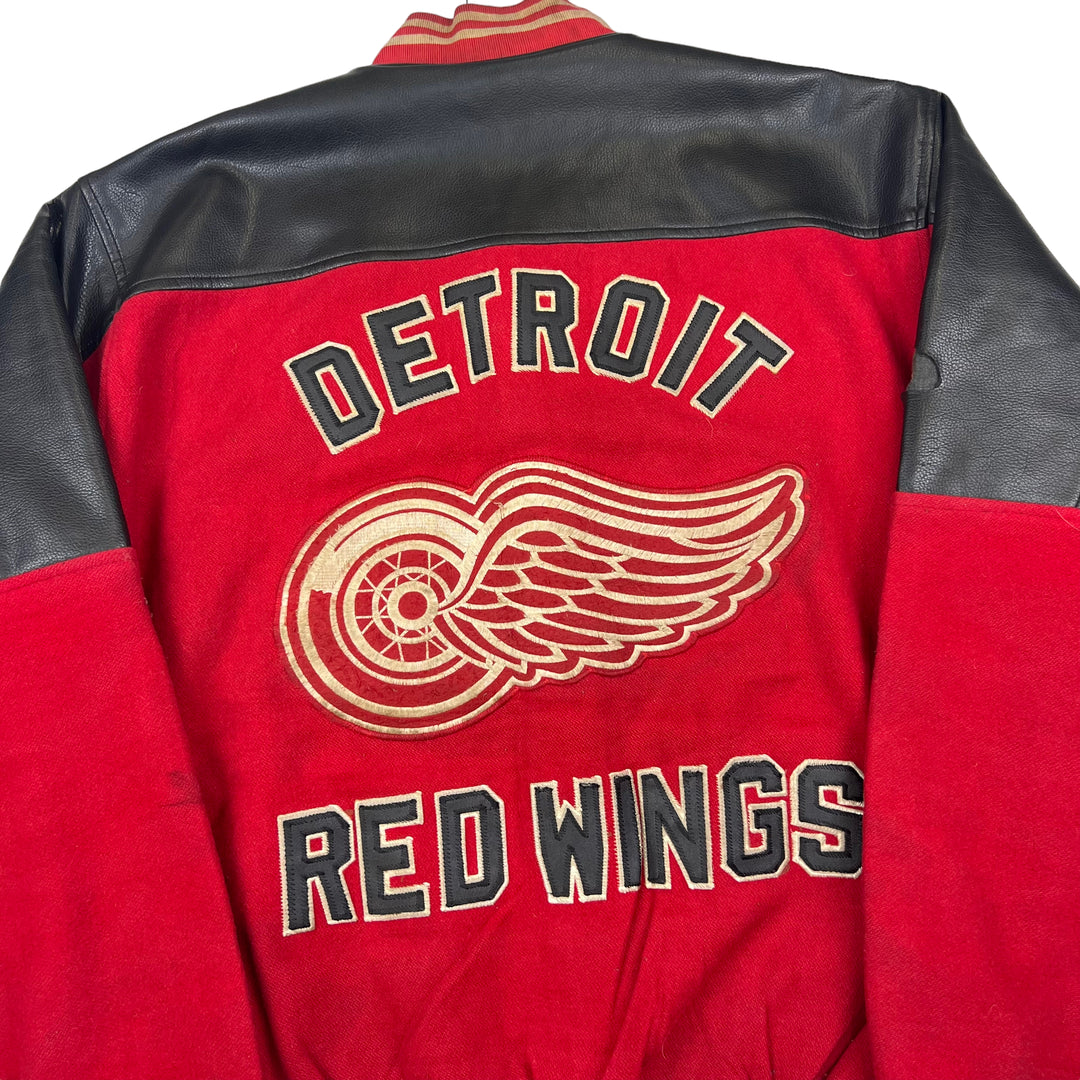 Detroit Red Wings Leather Wool Varsity Jacket