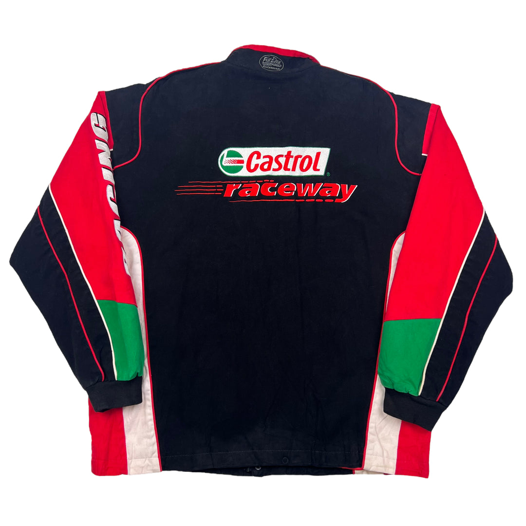 NASCAR Black Castrol Raceway Racing Jacket