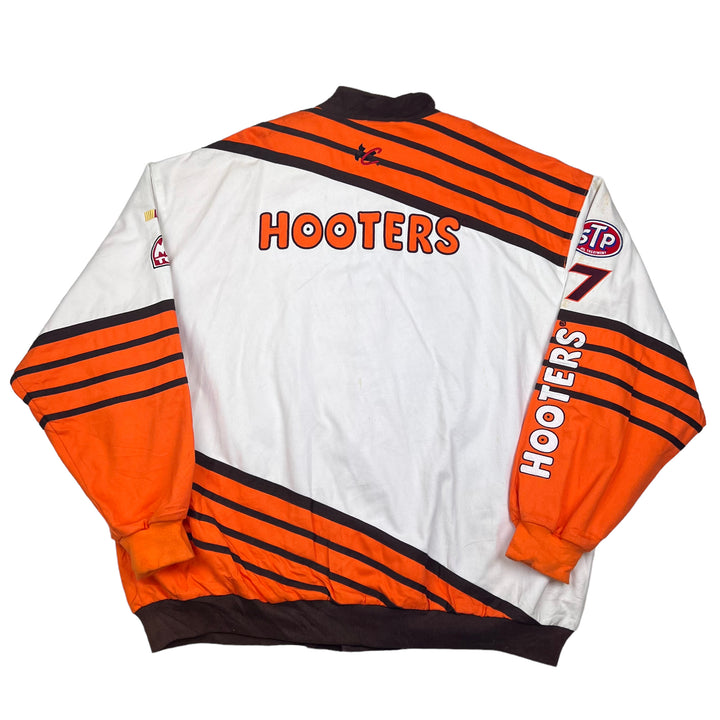 NASCAR White Orange Hooters Racing Jacket