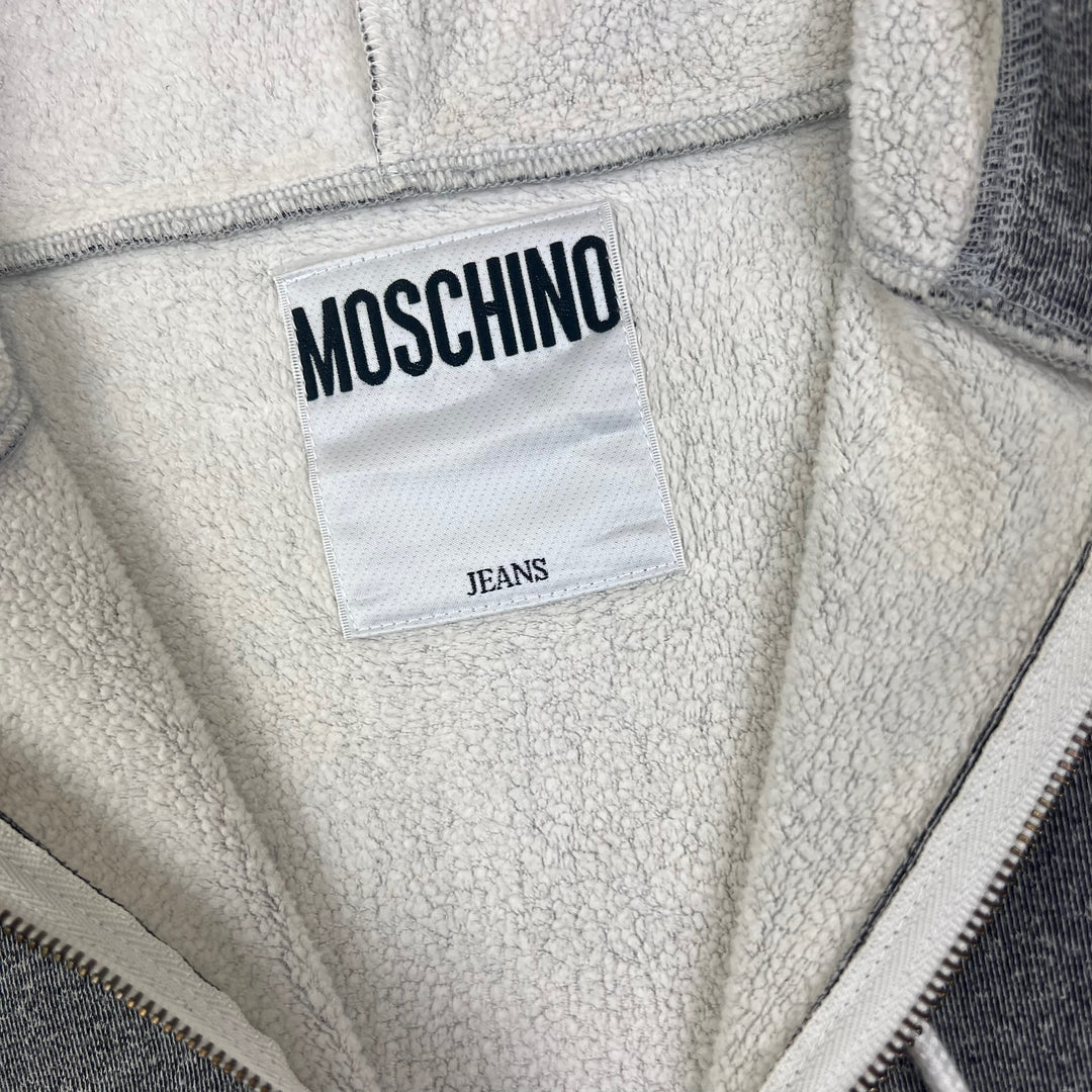 Moschino "T-shirt" Grey Hooded Sweatshirt