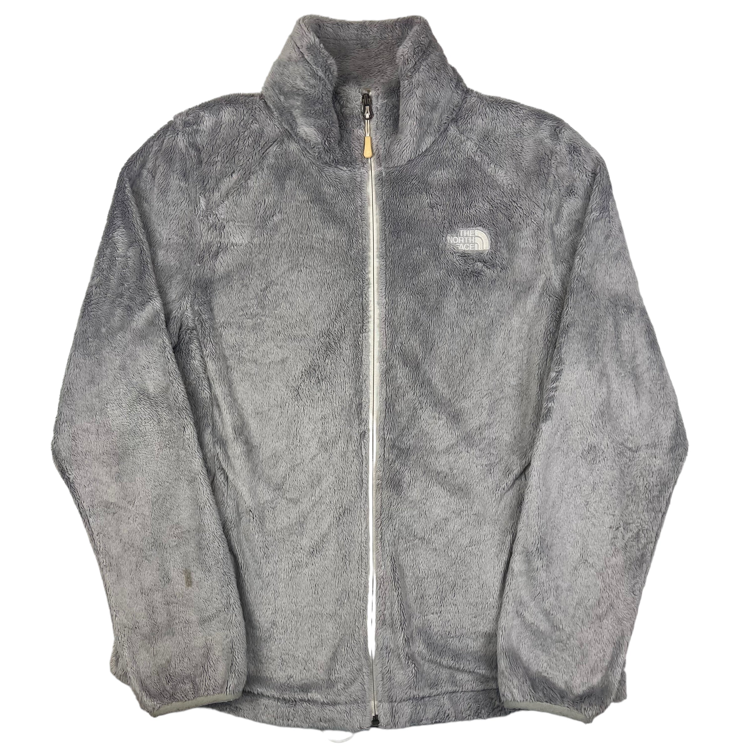 North face grey zip up hotsell