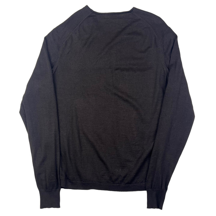 Y'ves Saint Laurent Brown Knitted Sweatshirt