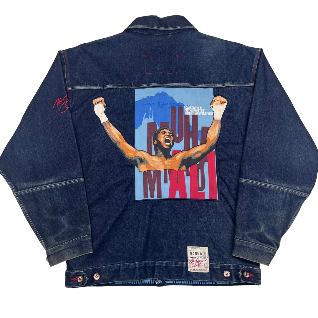 FUBU Platinum Denim 'Muhammad Ali' Blue Jacket