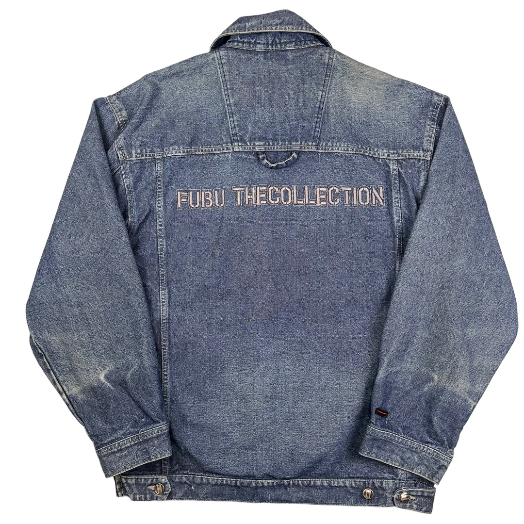 FUBU The Collection Blue Denim Jacket