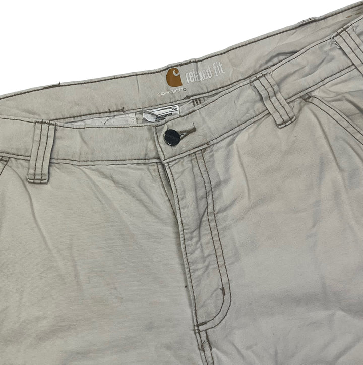 Carhartt White Carpenter Shorts