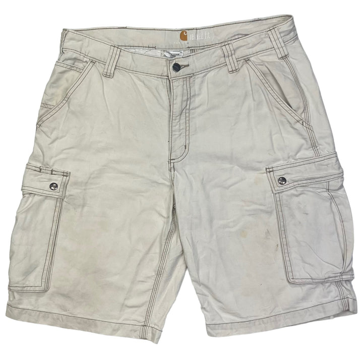 Carhartt White Carpenter Shorts