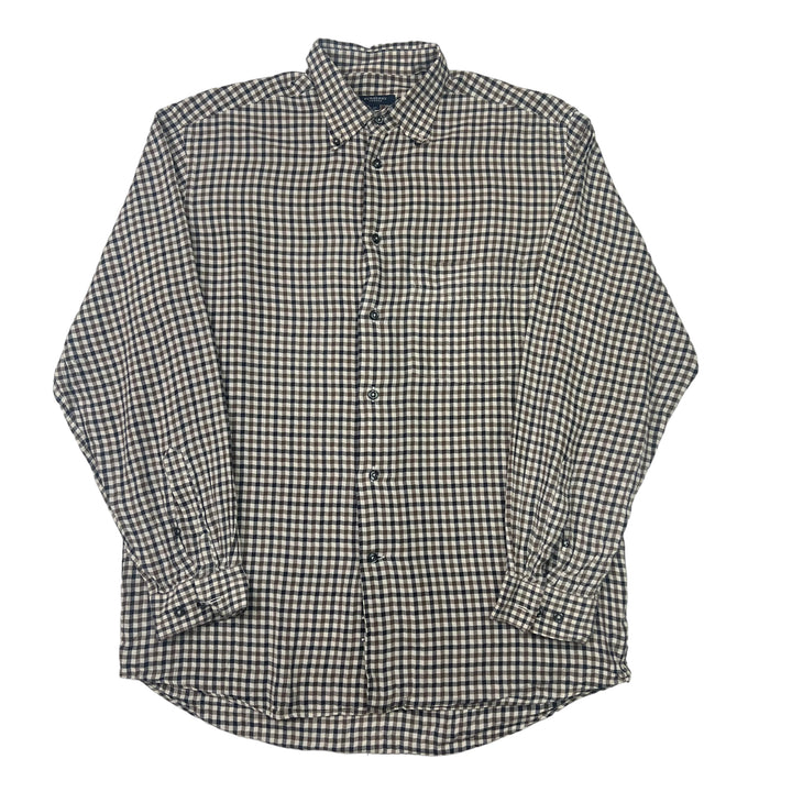 Burberry Brown Chequered Long Sleeve Shirt