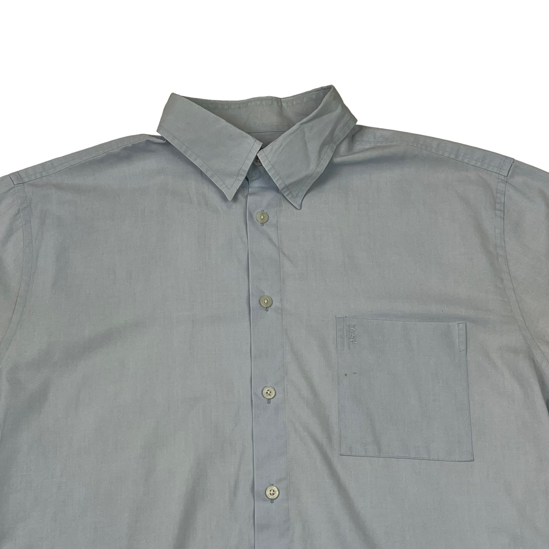 Yves Saint Laurent Light Blue Short Sleeve Shirt